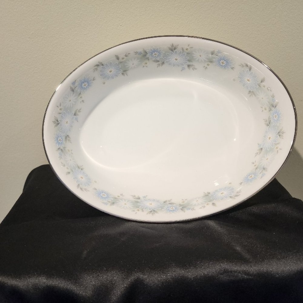 Noritake Blue Charm Oval Serving Bowl #6978